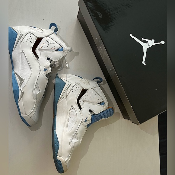 Jordan True Flight (GS) Sneakers white blue 6Y - Picture 5 of 11